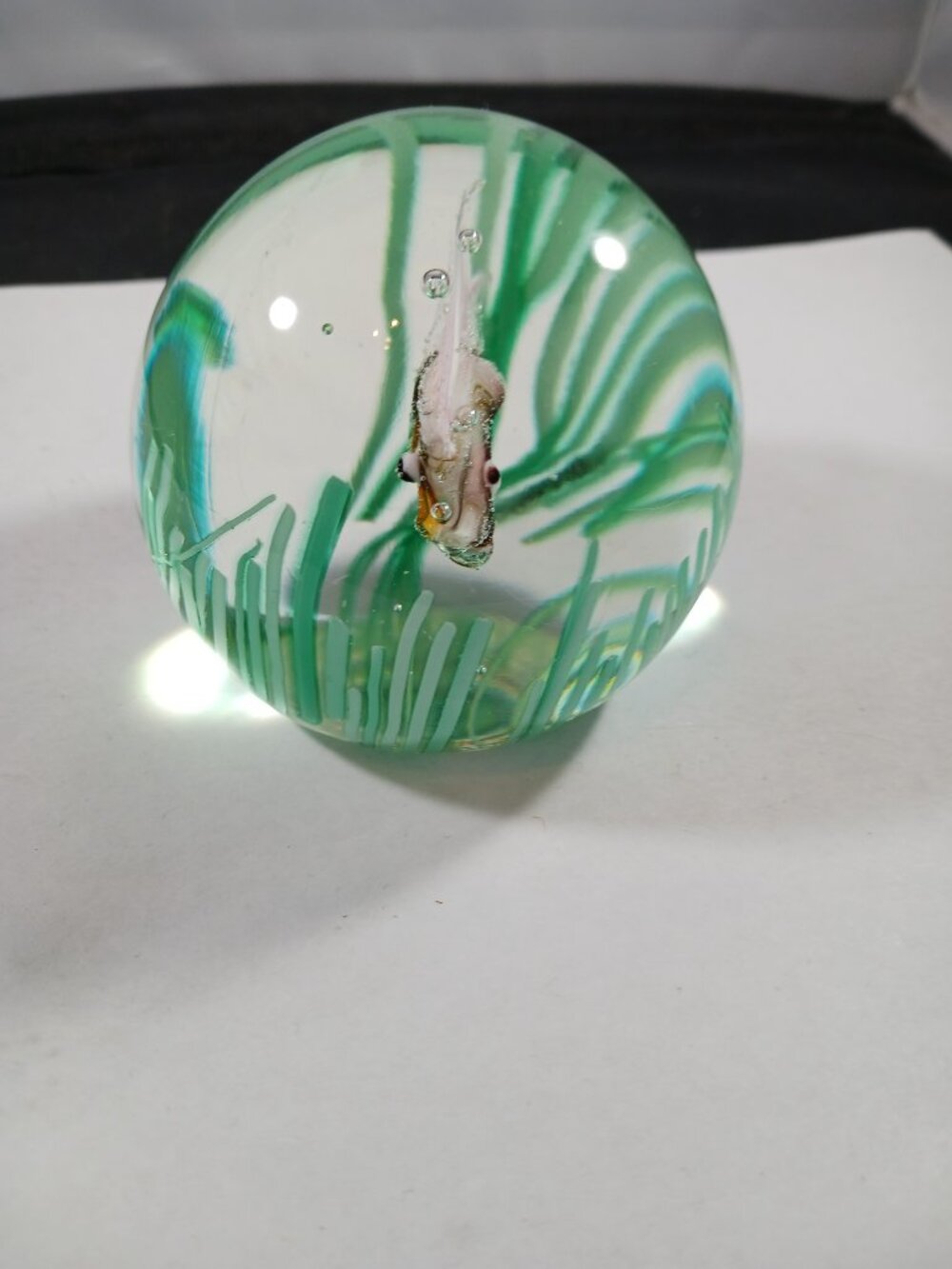 Vintage MURANO Italy Art Glass FRATELLI TOSO FISH AQUARIUM Paperweight - Picture 4 of 8